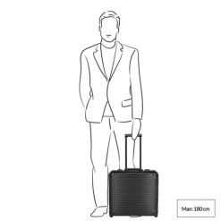 Clearance Travelite Next Aluminium Business Wheeler silver