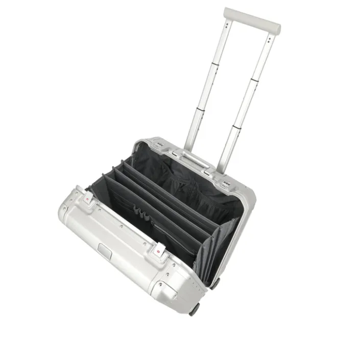 Clearance Travelite Next 4W Business Wheeler silver