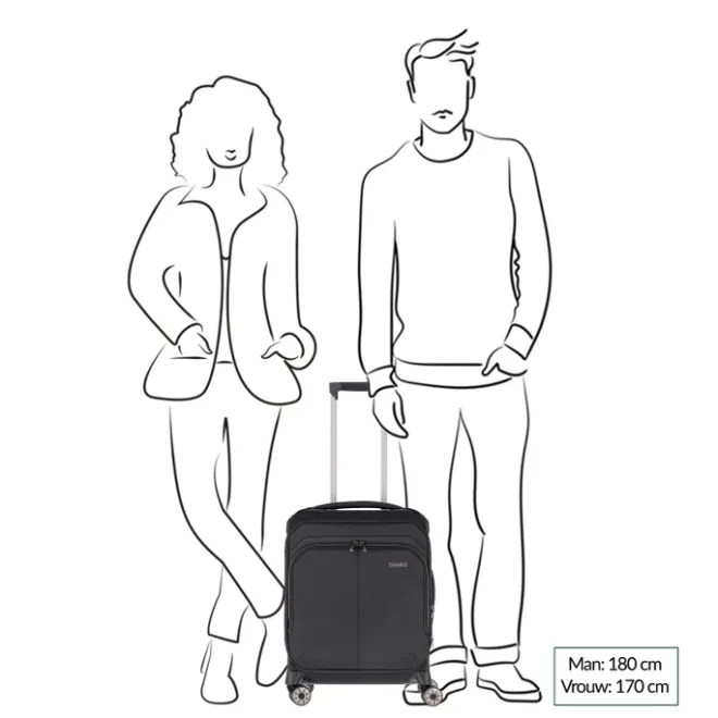Online Travelite Priima 4w Trolley S Exp. black