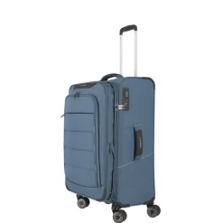 Clearance Travelite Skaii 4 Wheel Trolley M Expandable blue