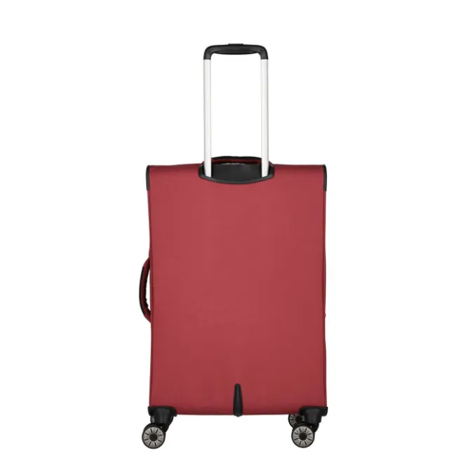 Clearance Travelite Skaii 4 Wheel Trolley M Expandable red