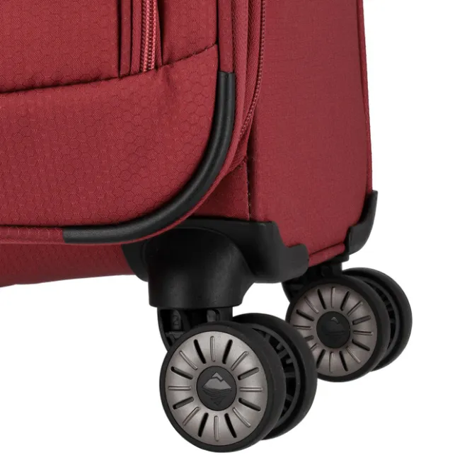 Clearance Travelite Skaii 4 Wheel Trolley M Expandable red
