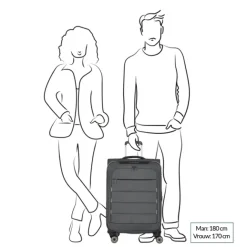 Discount Travelite Skaii 4 Wheel Trolley M Expandable anthracite
