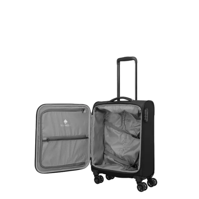 Outlet Travelite Umbria 4 Wheel Cabin Trolley black