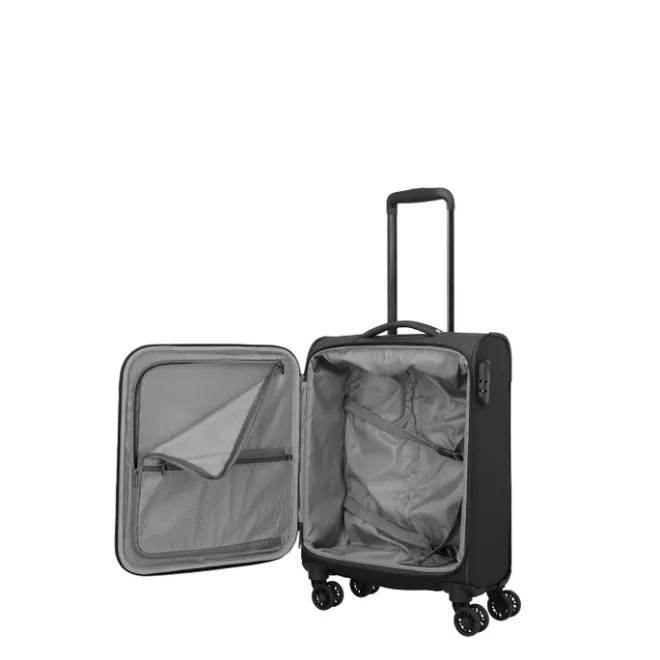 Outlet Travelite Umbria 4 Wheel Cabin Trolley black