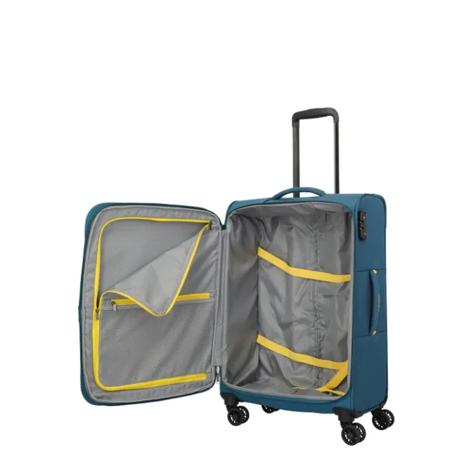 Travelite Umbria 4 Wheel Trolley M petrol