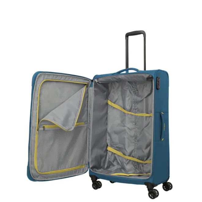 Online Travelite Umbria 4 Wheel Trolley L petrol