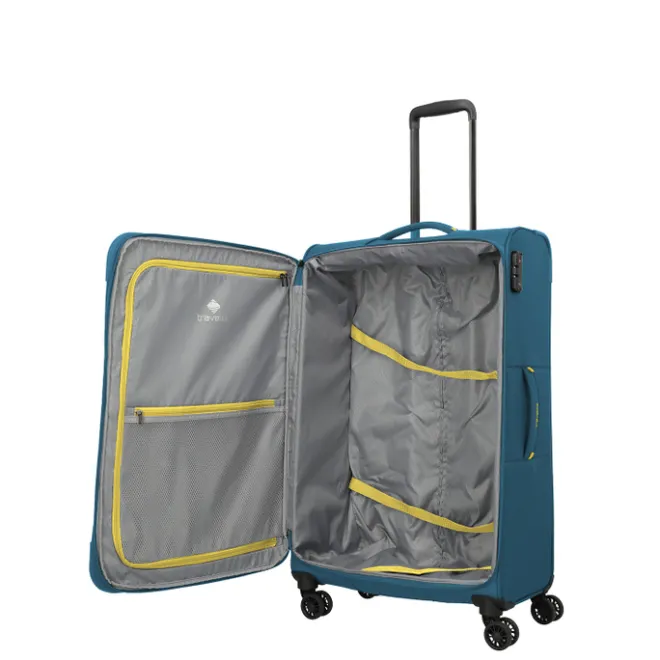 Online Travelite Umbria 4 Wheel Trolley L petrol