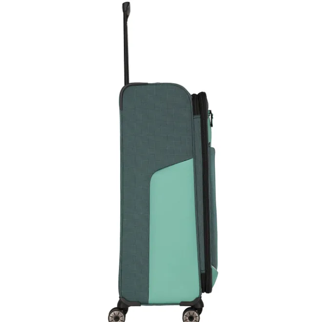 Online Travelite Viia 4 Wheel Trolley L Expandable green