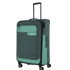 Online Travelite Viia 4 Wheel Trolley L Expandable green