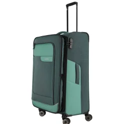 Online Travelite Viia 4 Wheel Trolley L Expandable green
