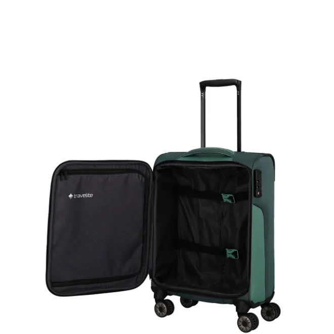Best Travelite Viia 4 Wheel Trolley S green