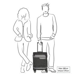 Outlet Travelite Viia 4 Wheel Trolley S rose