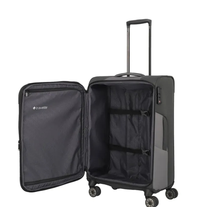 Sale Travelite Viia 4 Wheel Trolley M Expandable anthracite