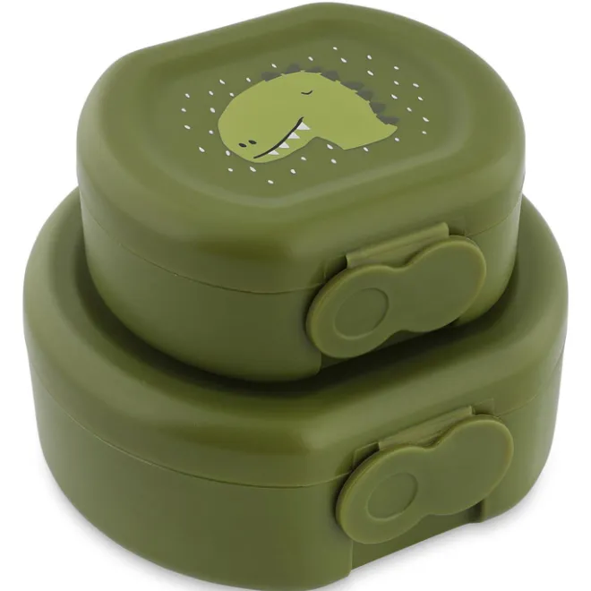 New Trixie Mr. Dino Lunchbox 2pc green