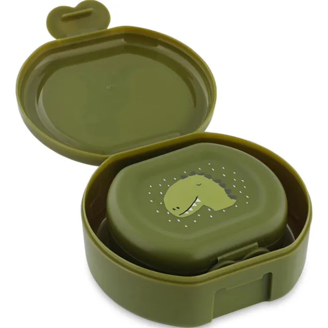 New Trixie Mr. Dino Lunchbox 2pc green