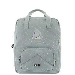 Trixie Mr. Shark Large Backpack light grey