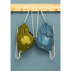 Clearance Trixie Mr. Triceratops Drawstring Bag dark blue