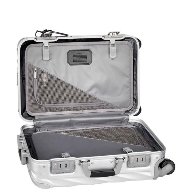 Best Tumi 19 Degree Aluminium International Carry-On silver