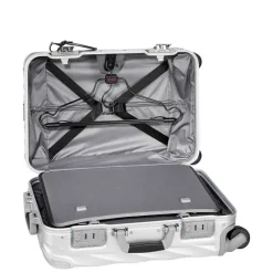 Best Tumi 19 Degree Aluminium International Carry-On silver