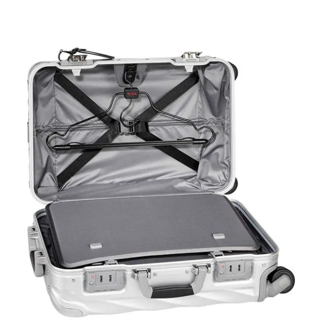 Best Tumi 19 Degree Aluminium International Carry-On silver