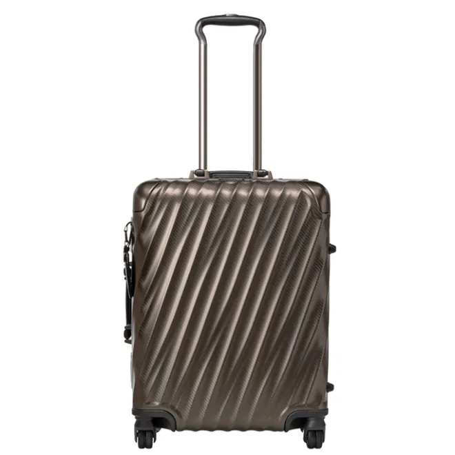New Tumi 19 Degree Aluminum Continental Carry-On textured gunmetal