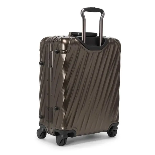 New Tumi 19 Degree Aluminum Continental Carry-On textured gunmetal