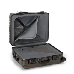 New Tumi 19 Degree Aluminum Continental Carry-On textured gunmetal