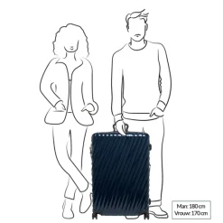Clearance Tumi 19 Degree Extended Trip Expandable 4 Wheel Trolley navy