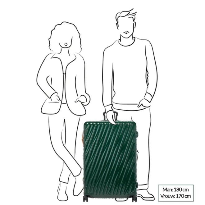 New Tumi 19 Degree Extended Trip Expandable 4 Wheel Trolley hunter green