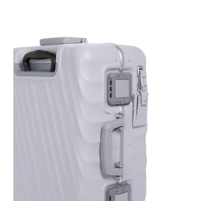 Best Tumi 19 Degree Frame Contl 4 Whl C/O pearl grey texture