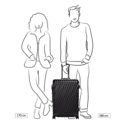 New Tumi 19 Degree Frame St 4 Whl P/C black texture