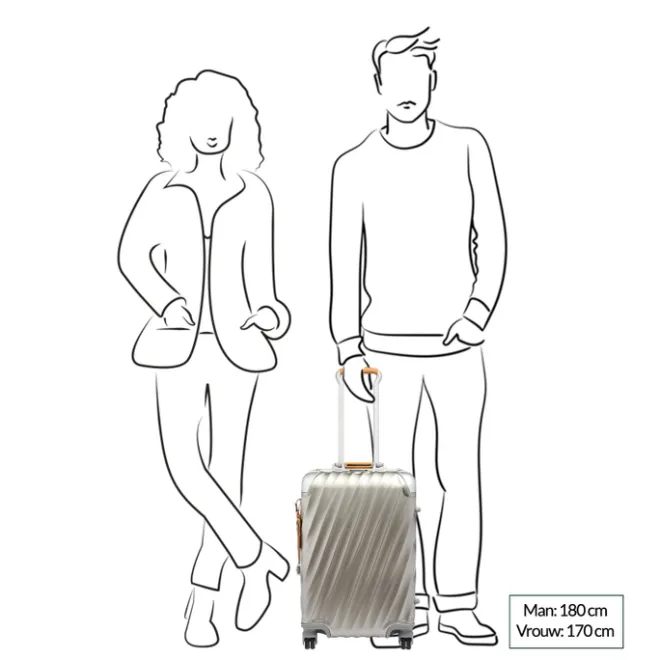Outlet Tumi 19 Degree Titanium International Carry-On titanium