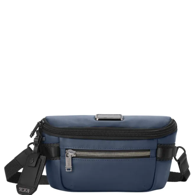 New Tumi Alpha Bravo Classified Waist Pack navy coated