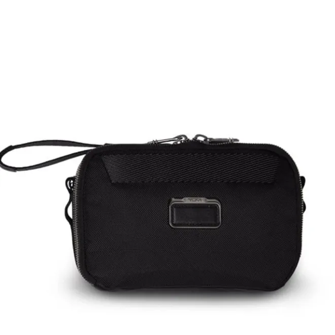 New Tumi Alpha Bravo Mayport Clutch Crossbody black