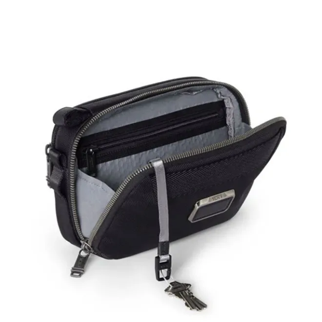 New Tumi Alpha Bravo Mayport Clutch Crossbody black