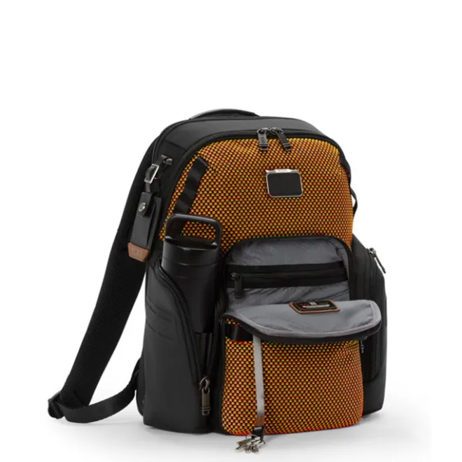 Hot Tumi Alpha Bravo Navigation Backpack red/lime chameleon