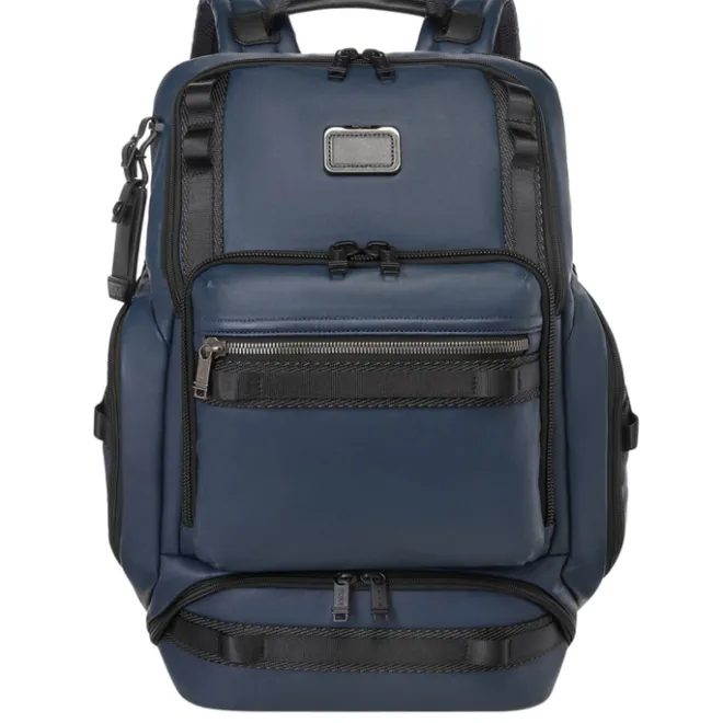 Best Tumi Alpha Bravo Renegade Backpack navy coated