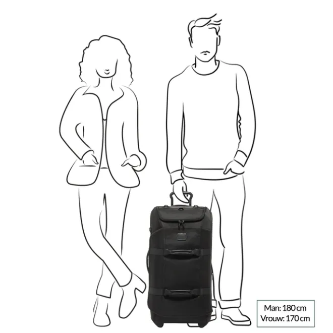 Hot Tumi Alpha Bravo Wheeled Duffel Exp P/C black