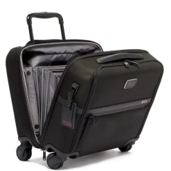 Best Tumi Alpha Compact 4 Wheel Brief black II