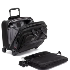 Hot Tumi Alpha DLX Wheeled Laptop Case black