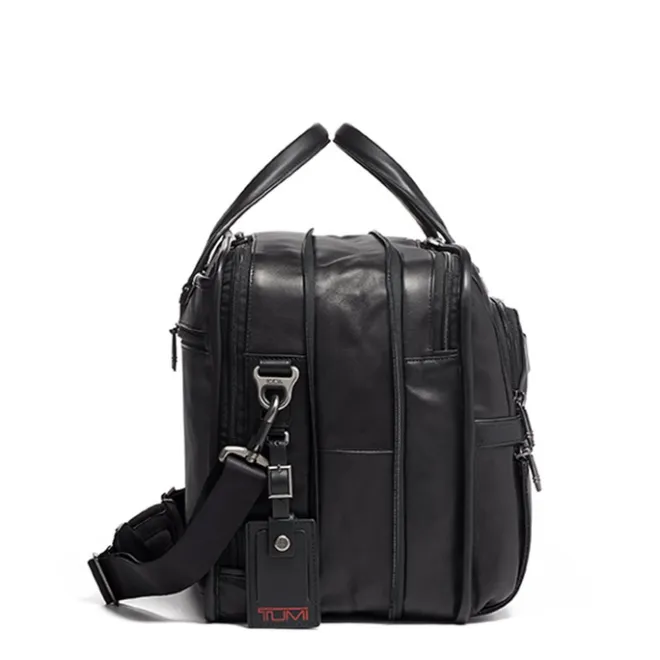 Discount Tumi Alpha Expandable Organizer Laptop Brief Leather black
