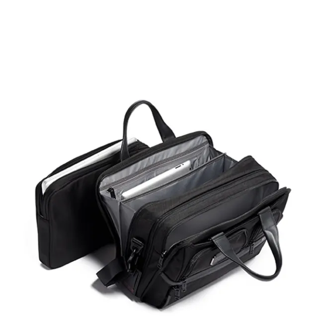 Clearance Tumi Alpha Expandable Organizer Laptop Brief black