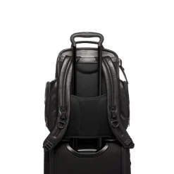 Sale Tumi Alpha Leather Brief Pack Backpack black