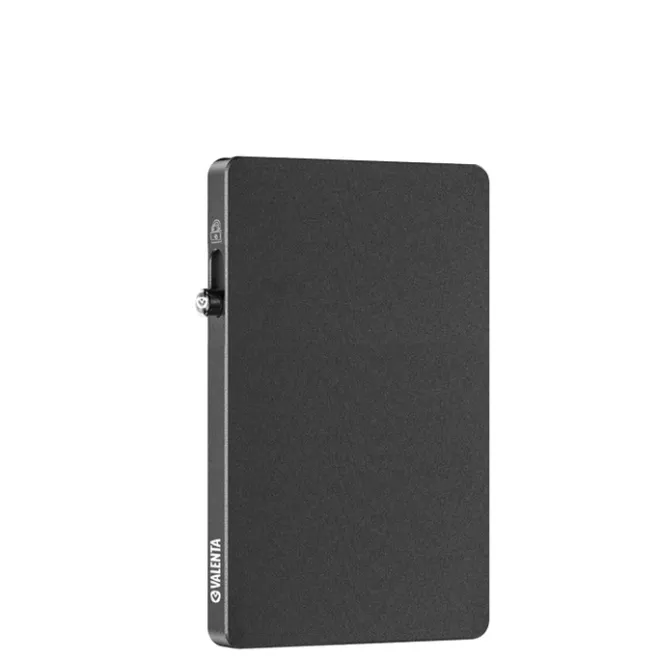 Outlet Valenta Card Wallet Leather MagSafe Luxe graphite grey