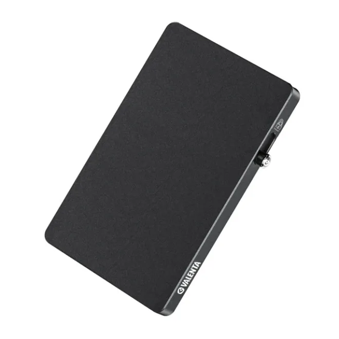 Outlet Valenta Card Wallet Leather MagSafe Luxe graphite grey