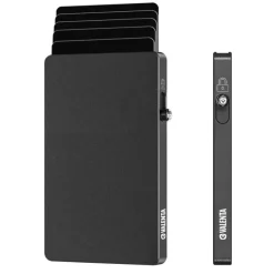 Outlet Valenta Card Wallet Leather MagSafe Luxe graphite grey