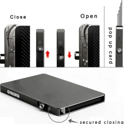 Outlet Valenta Card Wallet Leather MagSafe Luxe graphite grey