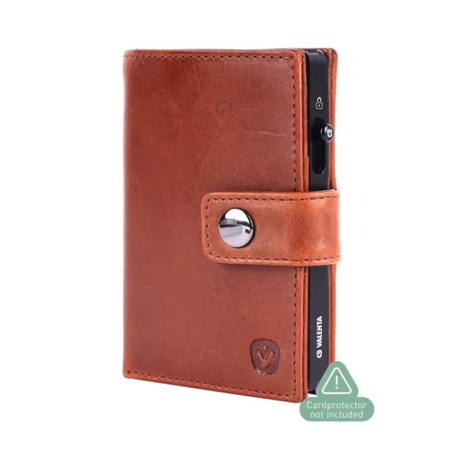 Best Valenta Card Wallet Leather MagSafe Luxe cognac