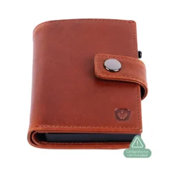 Best Valenta Card Wallet Leather MagSafe Luxe cognac